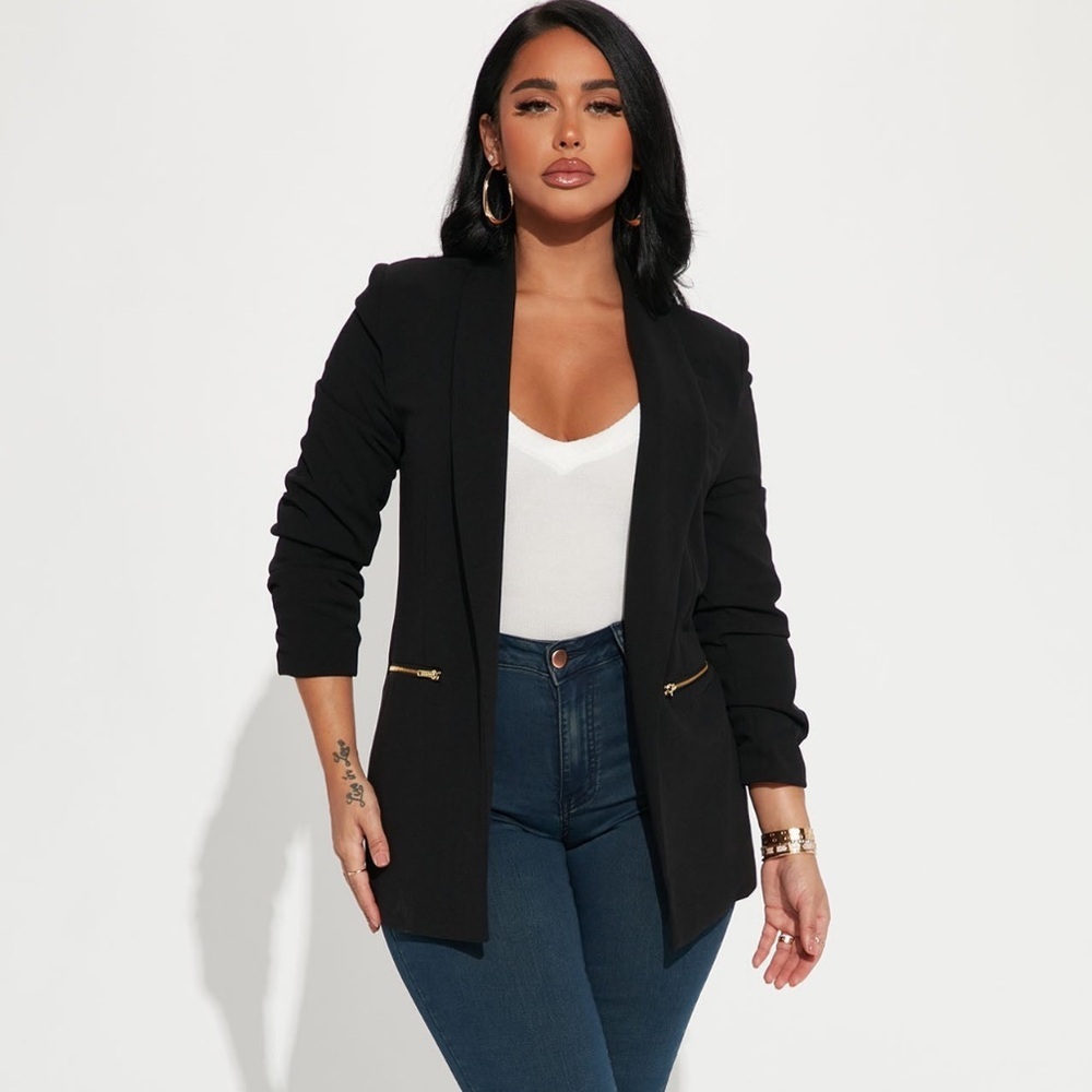 Women's Black Blazer Jacket